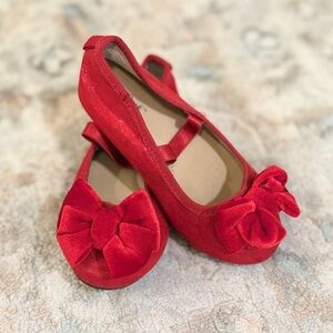 Toddler Red Ballet Slippers